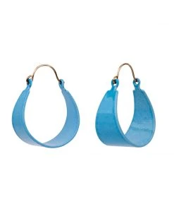 Mokuyobi Blue Hoop Vintage Earrings NEW