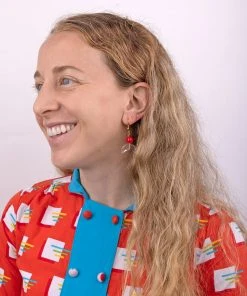 Mokuyobi Clear Moon Vintage Earrings NEW