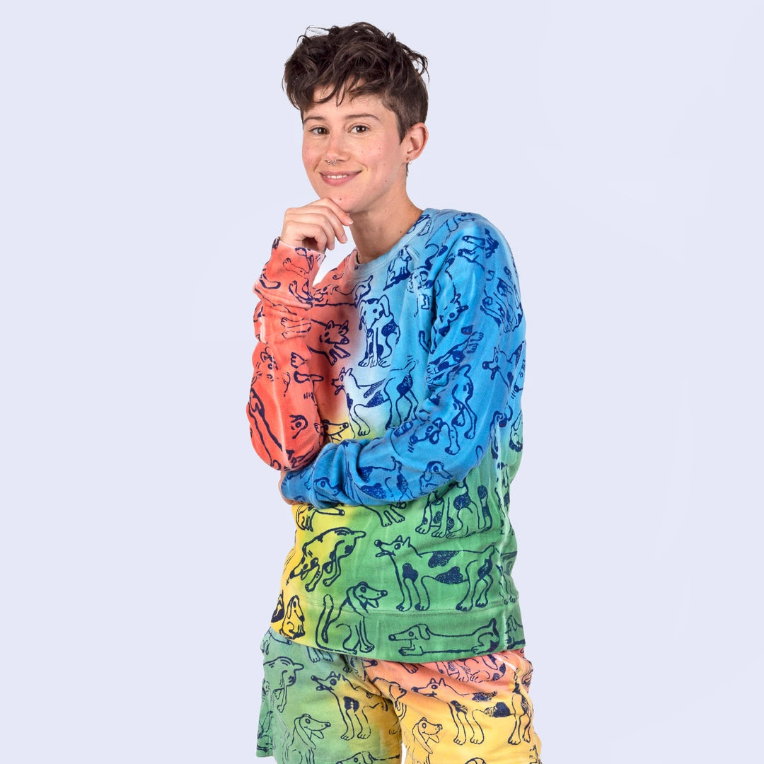 Mokuyobi Big Dog Crew Sweatshirt NEW 3 Mokuyobi Big Dog Crew Sweatshirt NEW