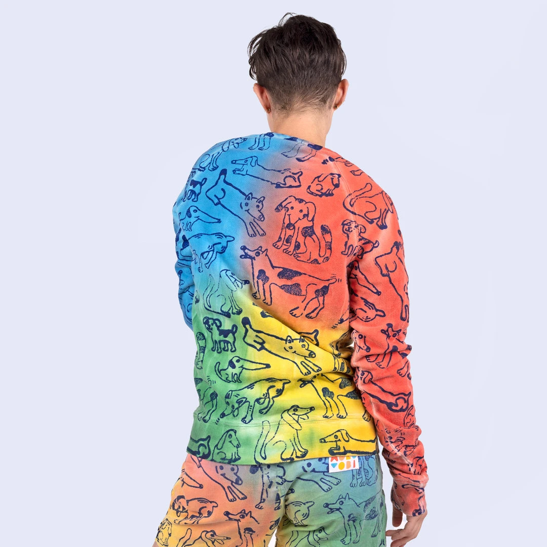 Mokuyobi Big Dog Crew Sweatshirt NEW 4 Mokuyobi Big Dog Crew Sweatshirt NEW