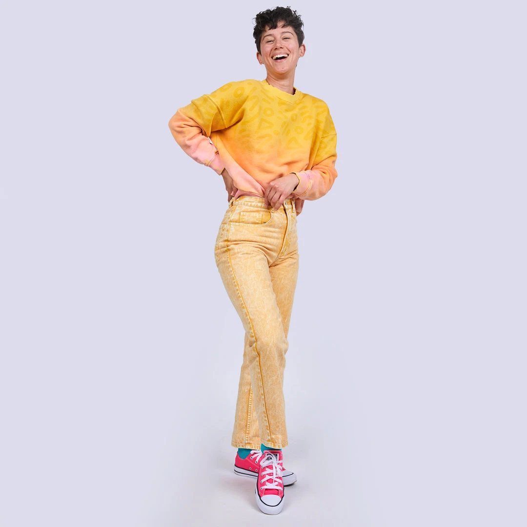 Mokuyobi NEW Buttercup Acid Wash Denim Jeans 7 Mokuyobi NEW Buttercup Acid Wash Denim Jeans