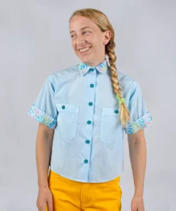 Mokuyobi NEW Doodle Lines Airplane Blouse