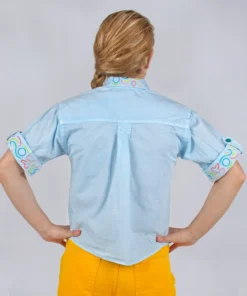 Mokuyobi NEW Doodle Lines Airplane Blouse