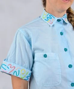 Mokuyobi NEW Doodle Lines Airplane Blouse