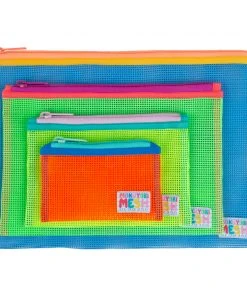 Mokuyobi Energy Flat Mesh Zip Pouch Set