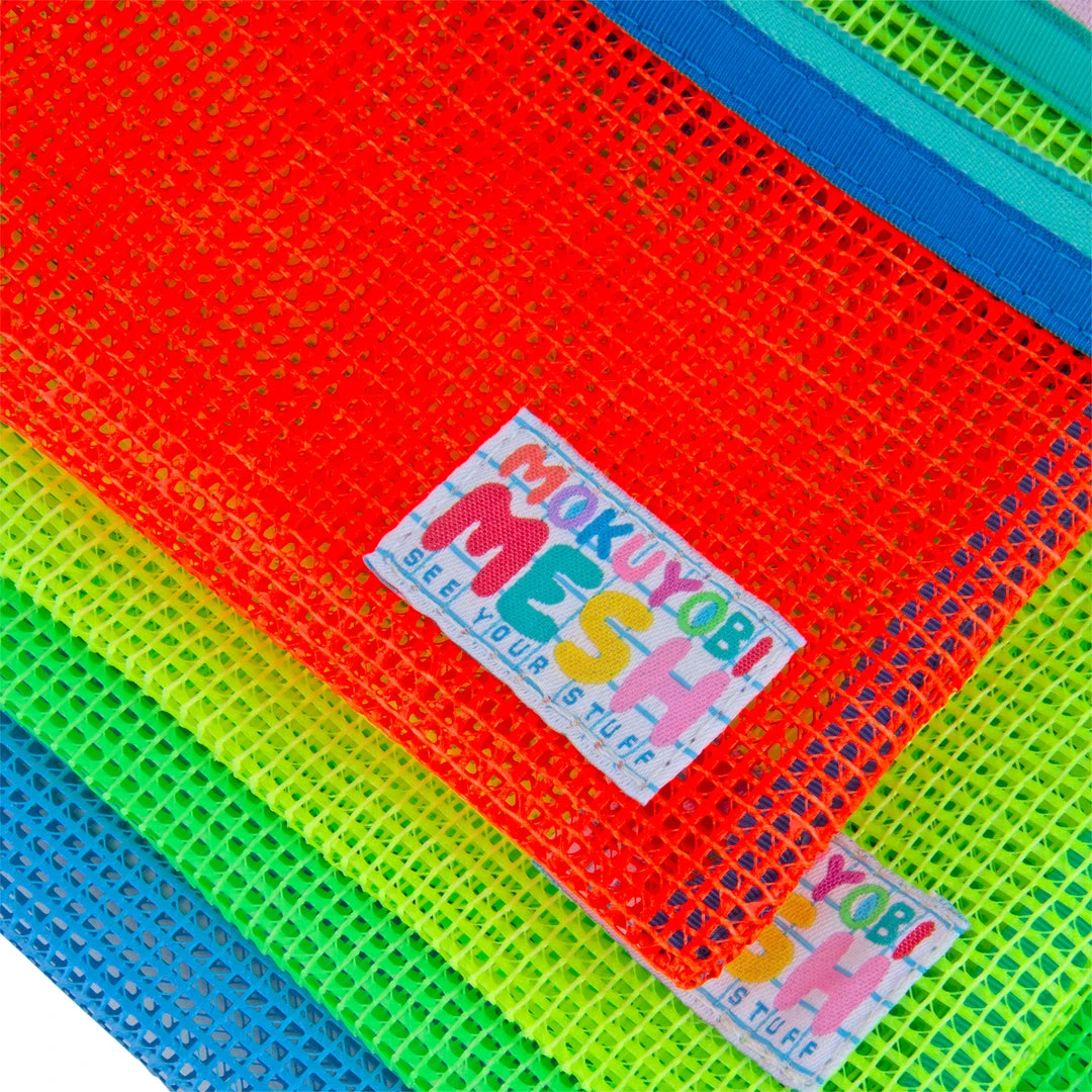Mokuyobi Energy Flat Mesh Zip Pouch Set 4 Mokuyobi Energy Flat Mesh Zip Pouch Set