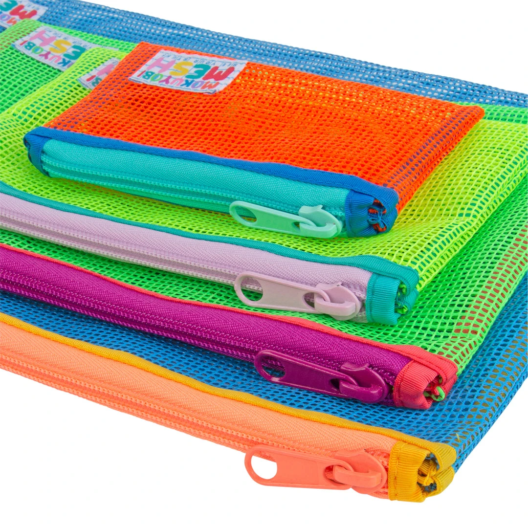 Mokuyobi Energy Flat Mesh Zip Pouch Set 9 Mokuyobi Energy Flat Mesh Zip Pouch Set