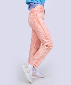 Mokuyobi NEW Flamingo Acid Wash Denim Jeans