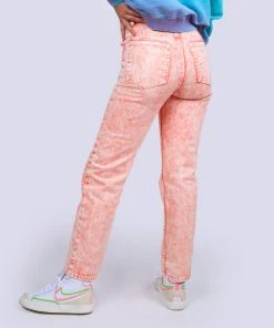 Mokuyobi NEW Flamingo Acid Wash Denim Jeans