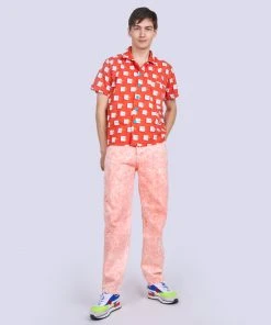 Mokuyobi NEW Flamingo Acid Wash Denim Jeans