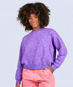 Mokuyobi NEW Grape Jelly Zap Crew Sweatshirt
