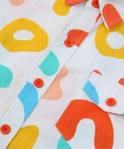 Mokuyobi Apparel Happy Breakfast Button Up Shirt 11 Mokuyobi Apparel Happy Breakfast Button Up Shirt