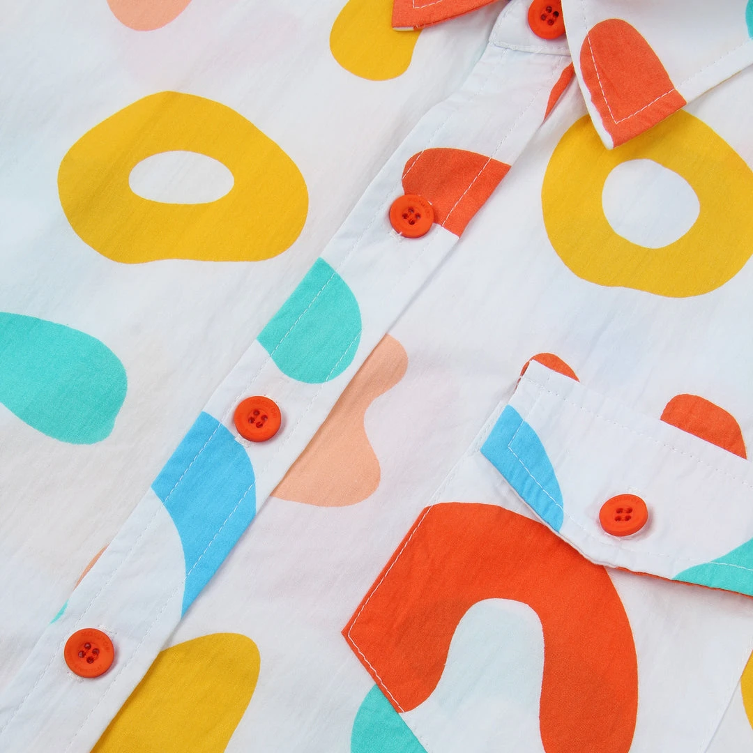 Mokuyobi Apparel Happy Breakfast Button Up Shirt 6 Mokuyobi Apparel Happy Breakfast Button Up Shirt