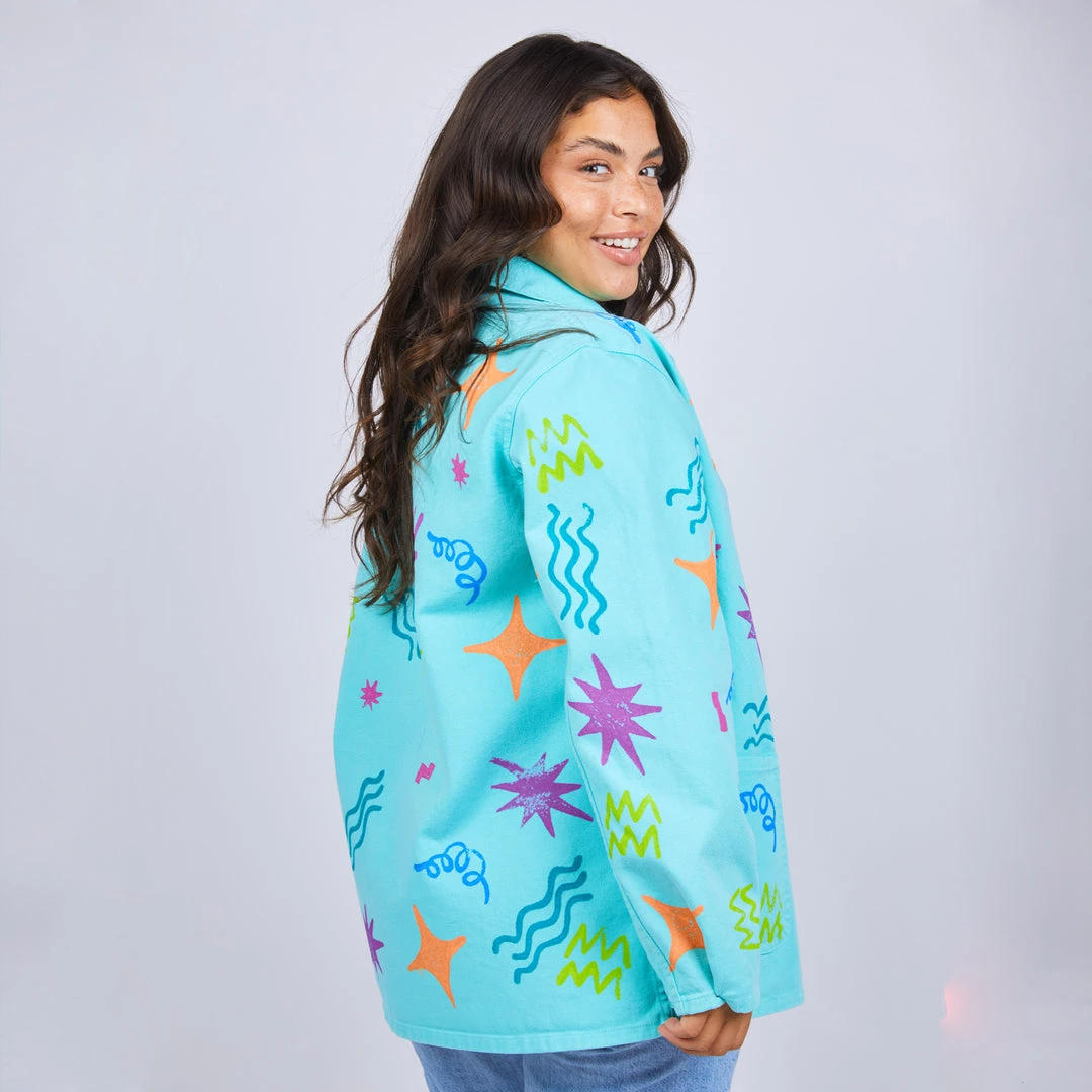 Mokuyobi Apparel Wacky Stamp Work Jacket 5 Mokuyobi Apparel Wacky Stamp Work Jacket