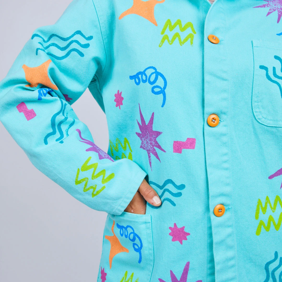 Mokuyobi Apparel Wacky Stamp Work Jacket 6 Mokuyobi Apparel Wacky Stamp Work Jacket