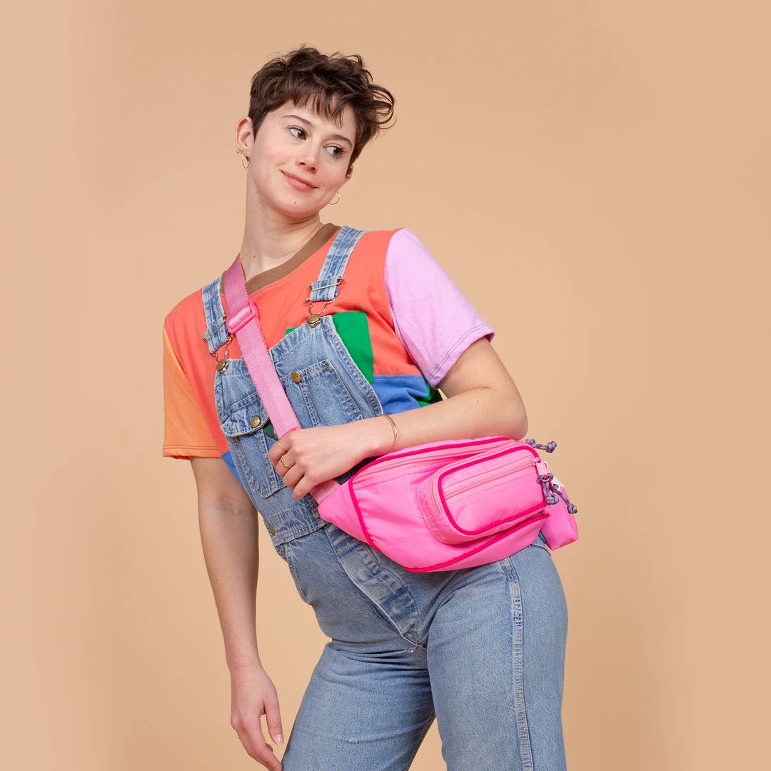 Mokuyobi Bags Light Pink Fanny Pack Sling 4 Mokuyobi Bags Light Pink Fanny Pack Sling