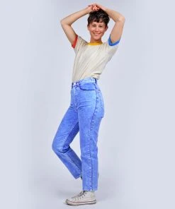 Mokuyobi Ocean Acid Wash Denim Jeans