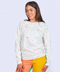 Mokuyobi Paint Fun Crew Sweatshirt NEW