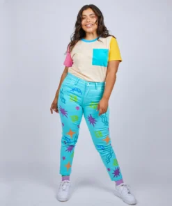 Mokuyobi Wacky Stamp Mooney Pants