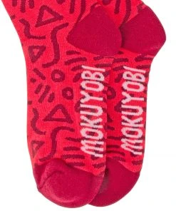 Mokuyobi NEW Strawberry Zap Socks