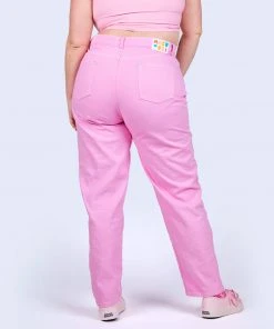 Mokuyobi Taffy Pink Denim Jeans NEW