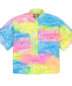 Mokuyobi Vibrant Vision Airplane Blouse Apparel