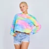 Mokuyobi Vibrant Vision Crop Hoodie