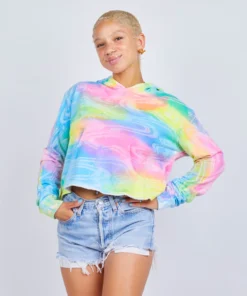Mokuyobi Vibrant Vision Crop Hoodie