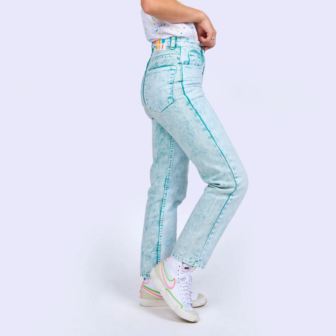 Mokuyobi Wave Acid Wash Denim Jeans 5 Mokuyobi Wave Acid Wash Denim Jeans