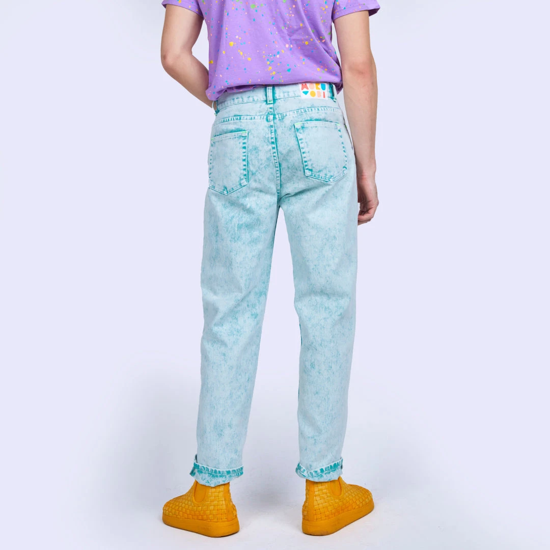 Mokuyobi Wave Acid Wash Denim Jeans 10 Mokuyobi Wave Acid Wash Denim Jeans