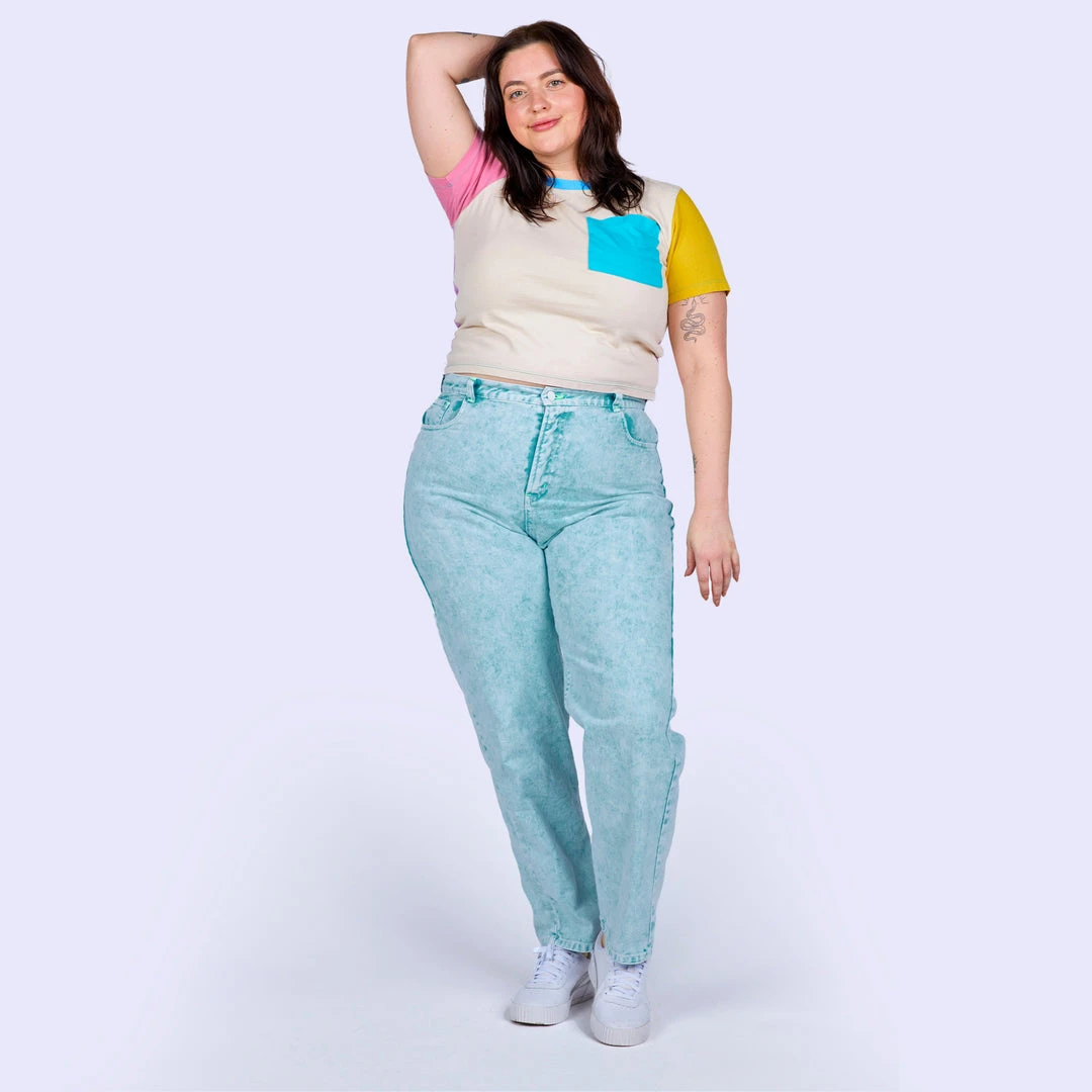 Mokuyobi Wave Acid Wash Denim Jeans 11 Mokuyobi Wave Acid Wash Denim Jeans