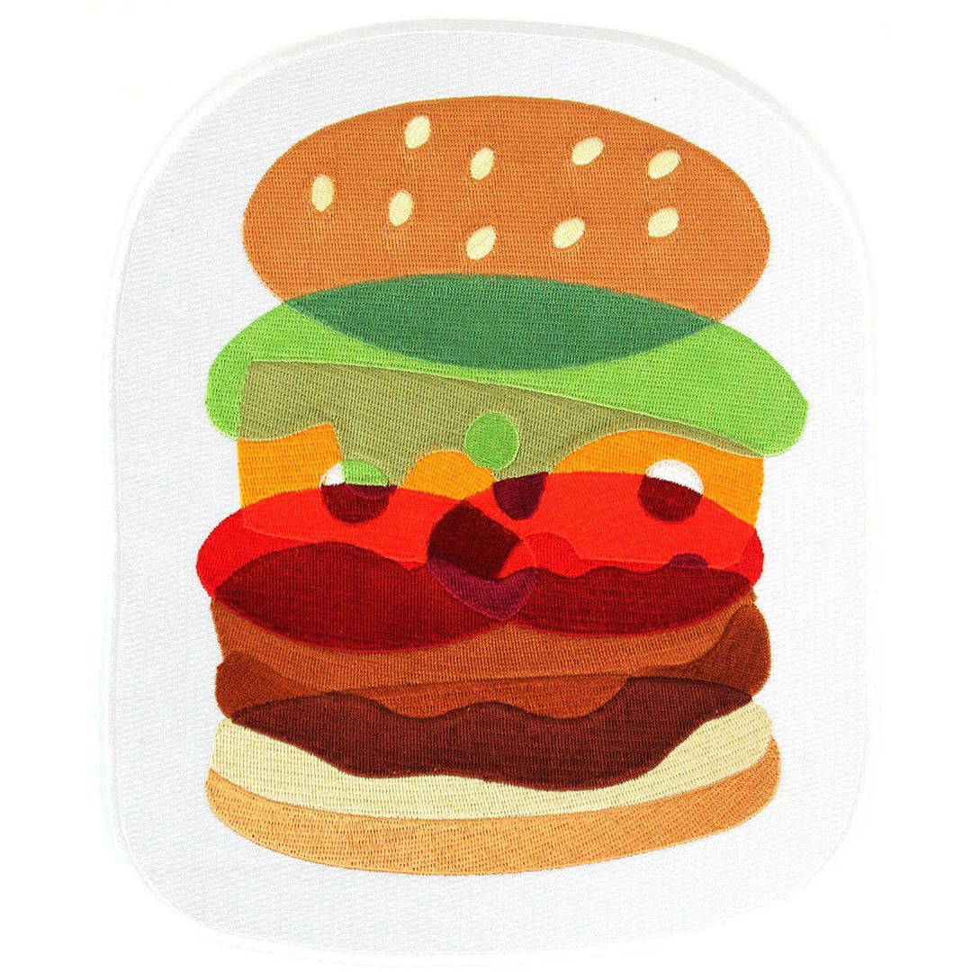 Mokuyobi Threads Burger Back Patch Accessories 3 Mokuyobi Threads Burger Back Patch Accessories