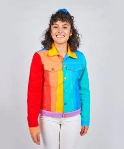 Mokuyobi Rainbow Denim Jacket